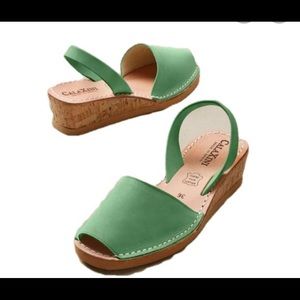 Calaxini cork wedge sandal new in box size 38